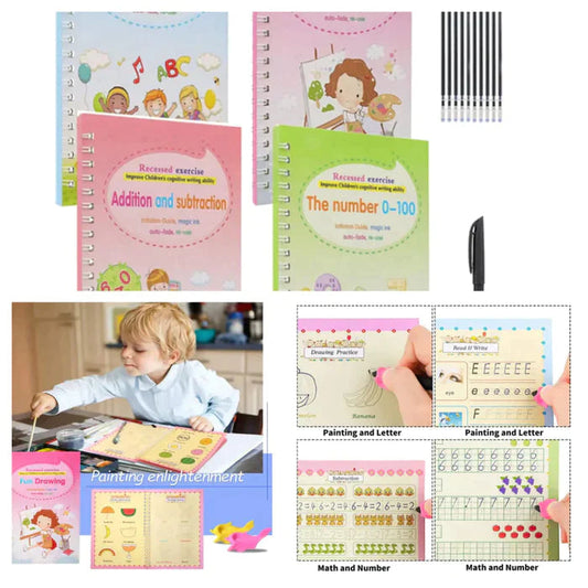 MAGIC BOOK FOR KIDS (Pack Of 4)
