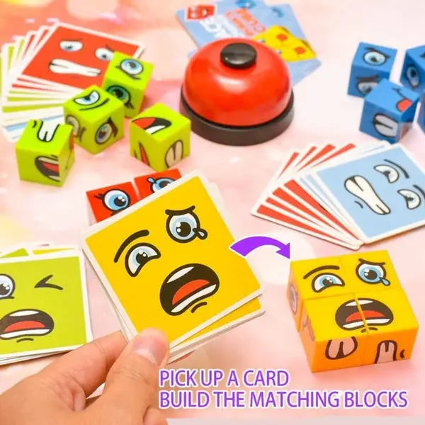 WonderFaces Expression Blocks – Interactive Face-Changing Puzzle for Kids