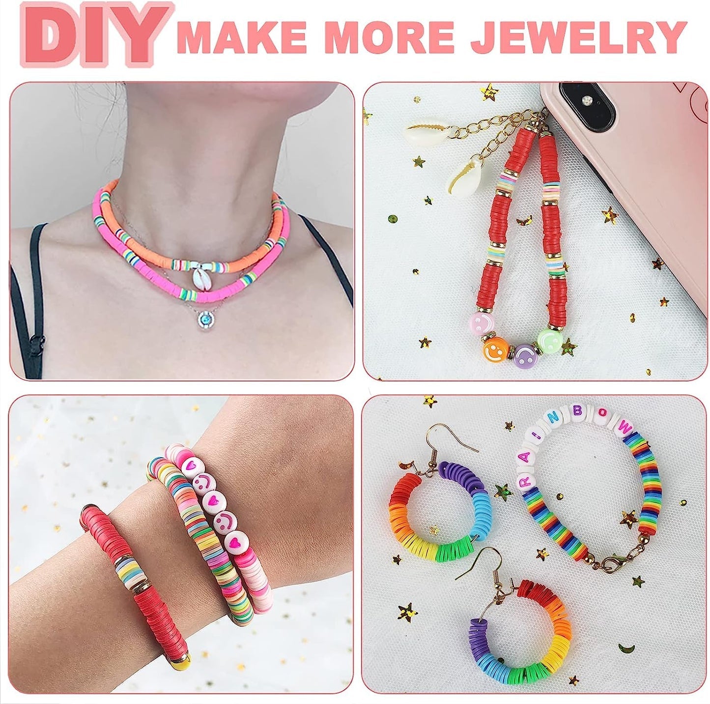 DIY Polymer Clay Beads Kit + Mystery Gift